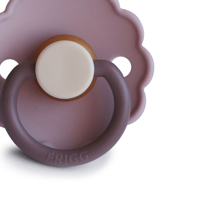 FRIGG Daisy Bloom Natural Rubber Latex Pacifier Lavender Haze - Personalisable Baby Products Sold and Personalised by JustBørn
