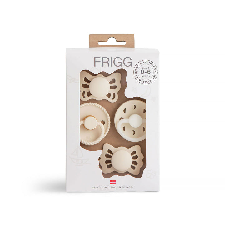 FRIGG Baby's First Pacifier Pack Moonlight Sailing Cream - Personalisable Baby Products Sold and Personalised by JustBørn