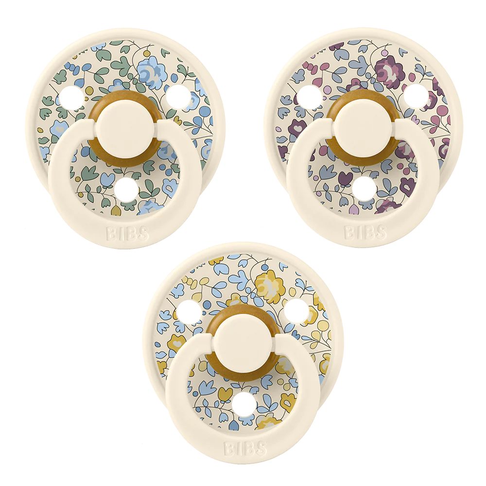BIBS x LIBERTY Pacifiers New Baby Try-It Collection Eloise 3 Pack - Personalisable Baby Products Sold and Personalised by JustBørn