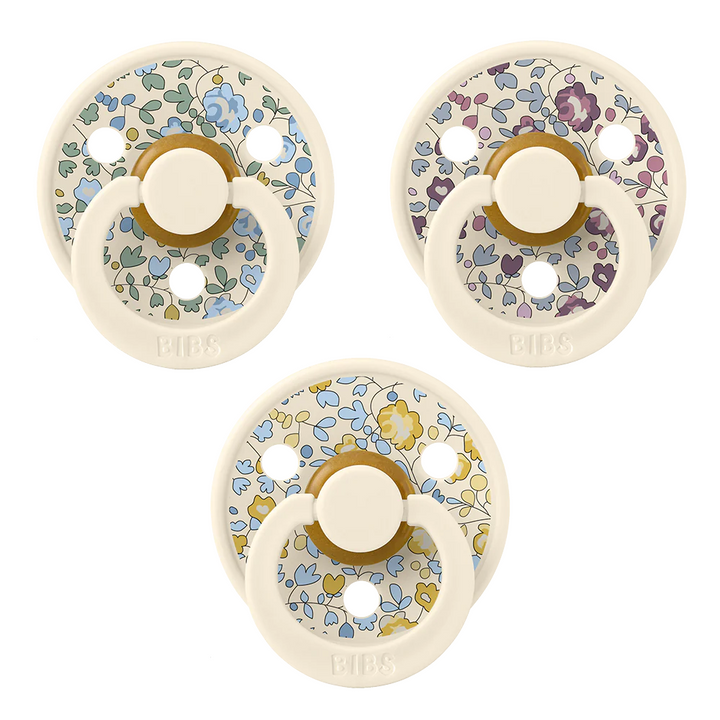 BIBS x LIBERTY Pacifiers New Baby Try-It Collection Eloise 3 Pack - Personalisable Baby Products Sold and Personalised by JustBørn