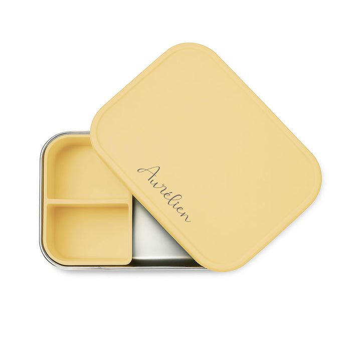 JBØRN Personalised Lunch Box Ivory - Personalisable Baby Products Sold and Personalised by JustBørn