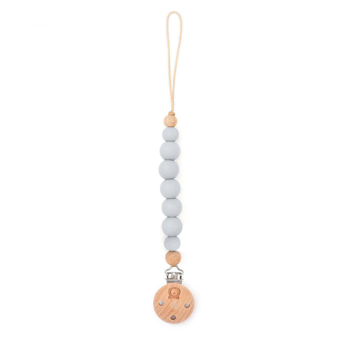 JBØRN Pacifier Clip Powder Blue No - Personalisable Baby Products Sold and Personalised by JustBørn