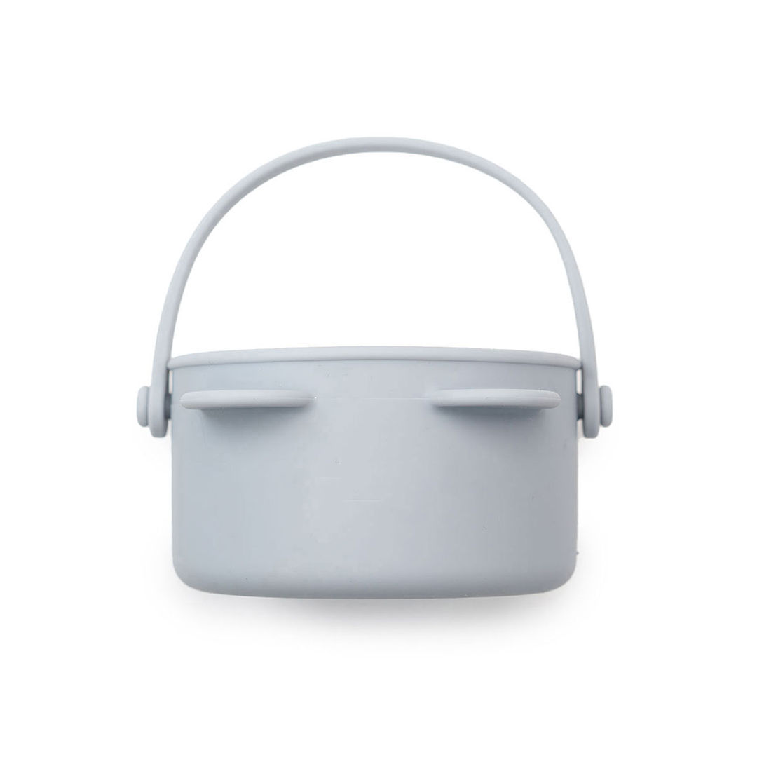 JBØRN Baby Snack Cup With Lid & Handle Powder Blue - Personalisable Baby Products Sold and Personalised by JustBørn