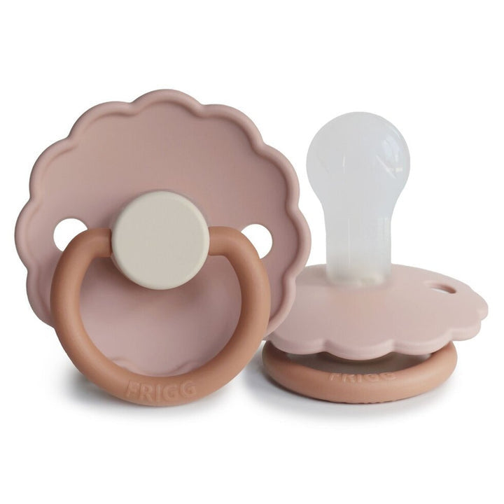 FRIGG Daisy Bloom Silicone Pacifier Biscuit - Personalisable Baby Products Sold and Personalised by JustBørn
