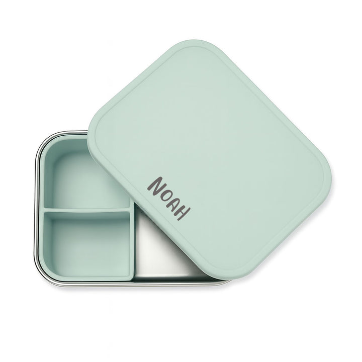 JBØRN Personalised Lunch Box Pale Daffodil - Personalisable Baby Products Sold and Personalised by JustBørn