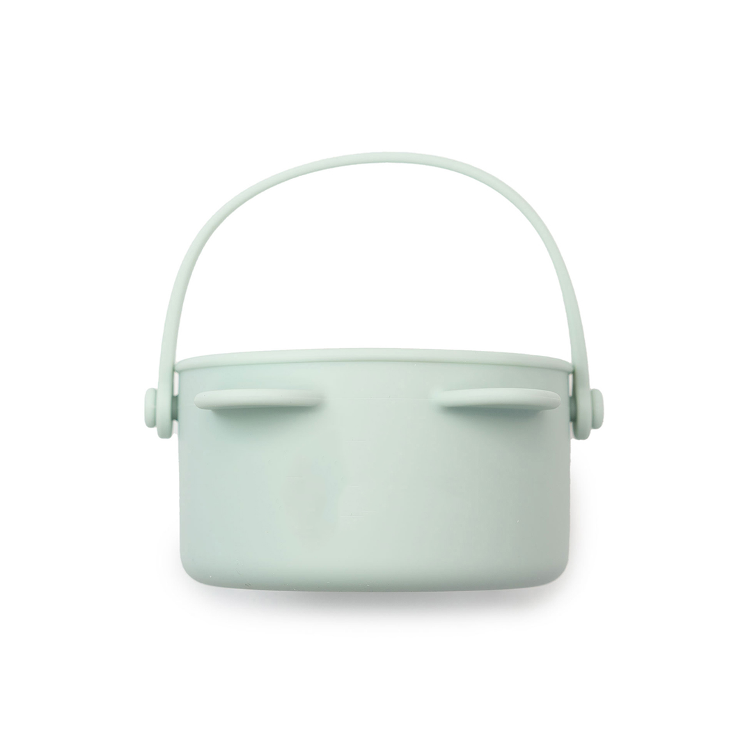 JBØRN Baby Snack Cup With Lid & Handle Seafoam - Personalisable Baby Products Sold and Personalised by JustBørn