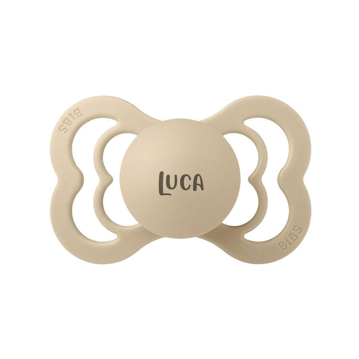BIBS SUPREME Silicone Pacifiers | Personalised Vanilla - Personalisable Baby Products Sold and Personalised by JustBørn