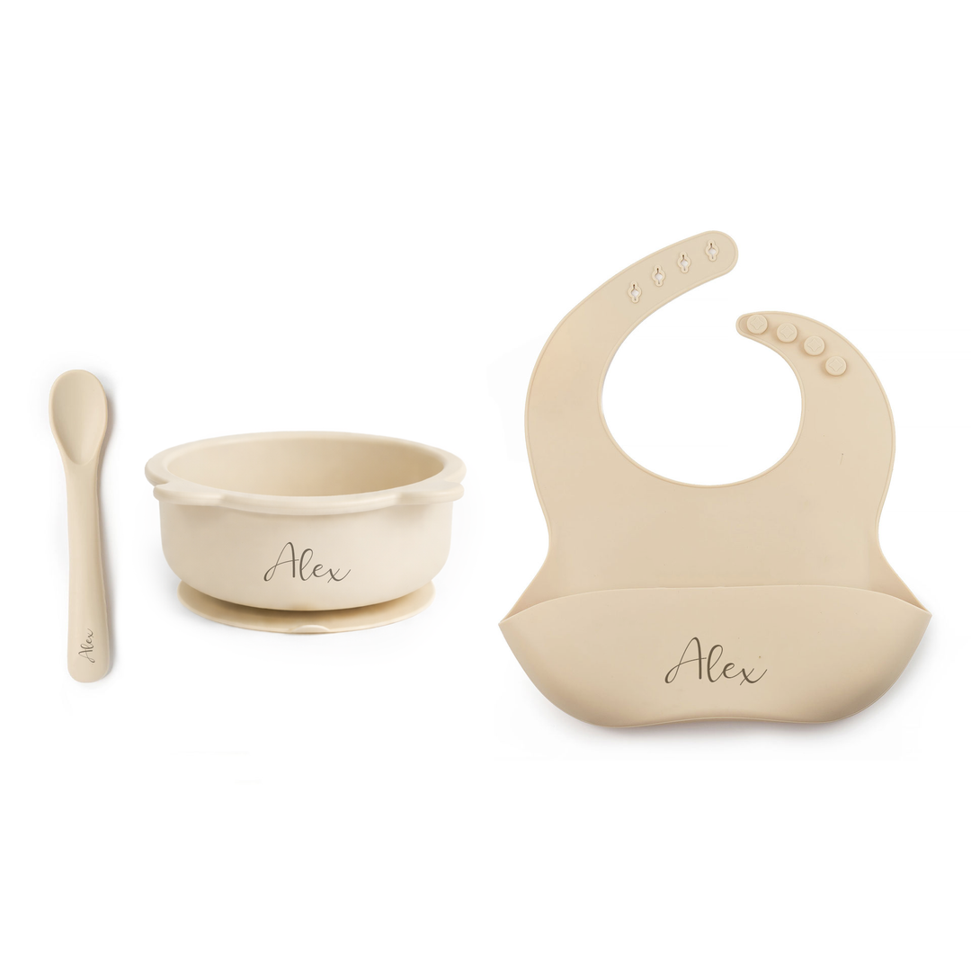 JBØRN Baby Weaning Basic Set - Personalisable Baby Products Sold and Personalised by JustBørn