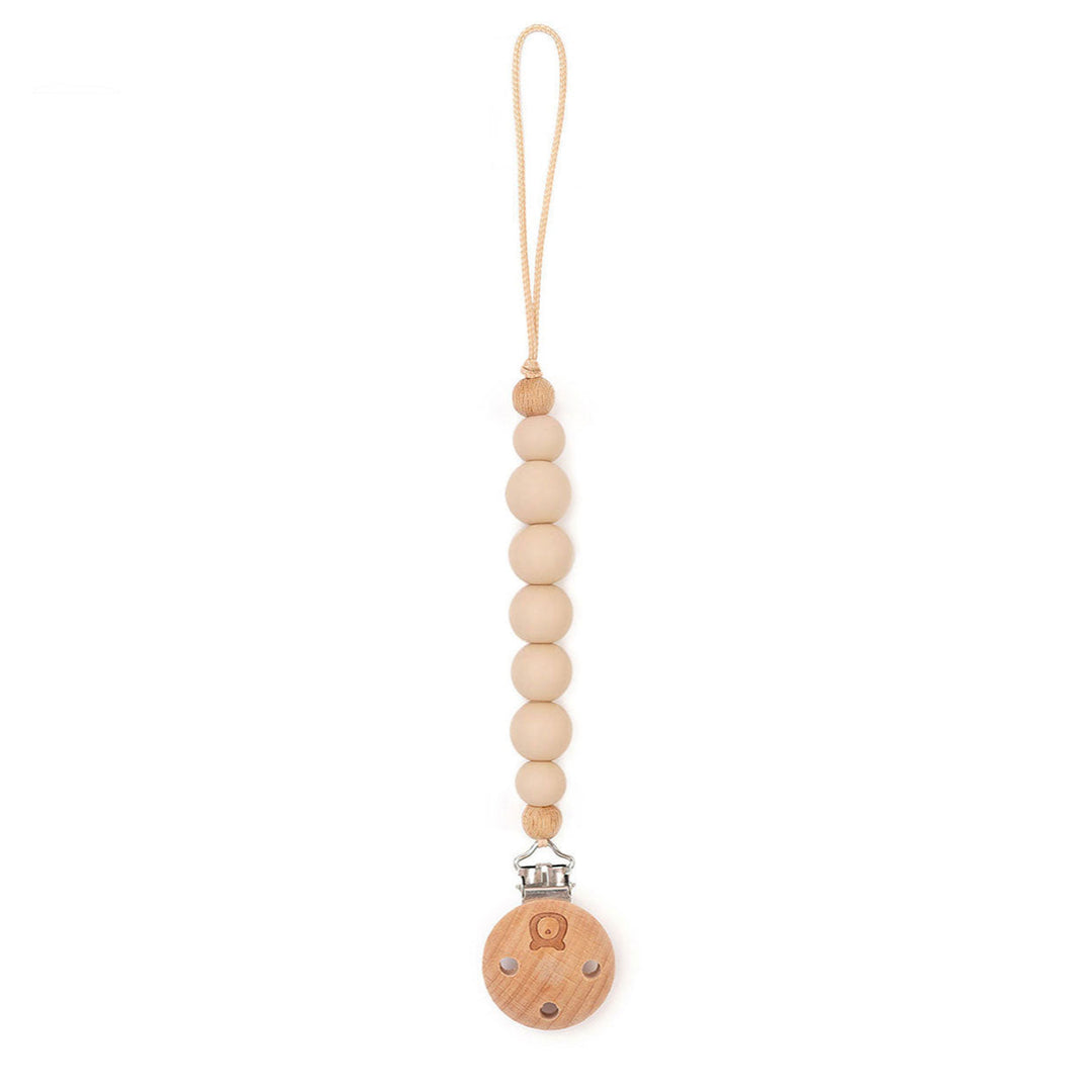JBØRN Pacifier Clip Vanilla No - Personalisable Baby Products Sold and Personalised by JustBørn