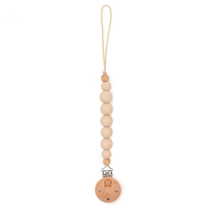 JBØRN Pacifier Clip Vanilla No - Personalisable Baby Products Sold and Personalised by JustBørn