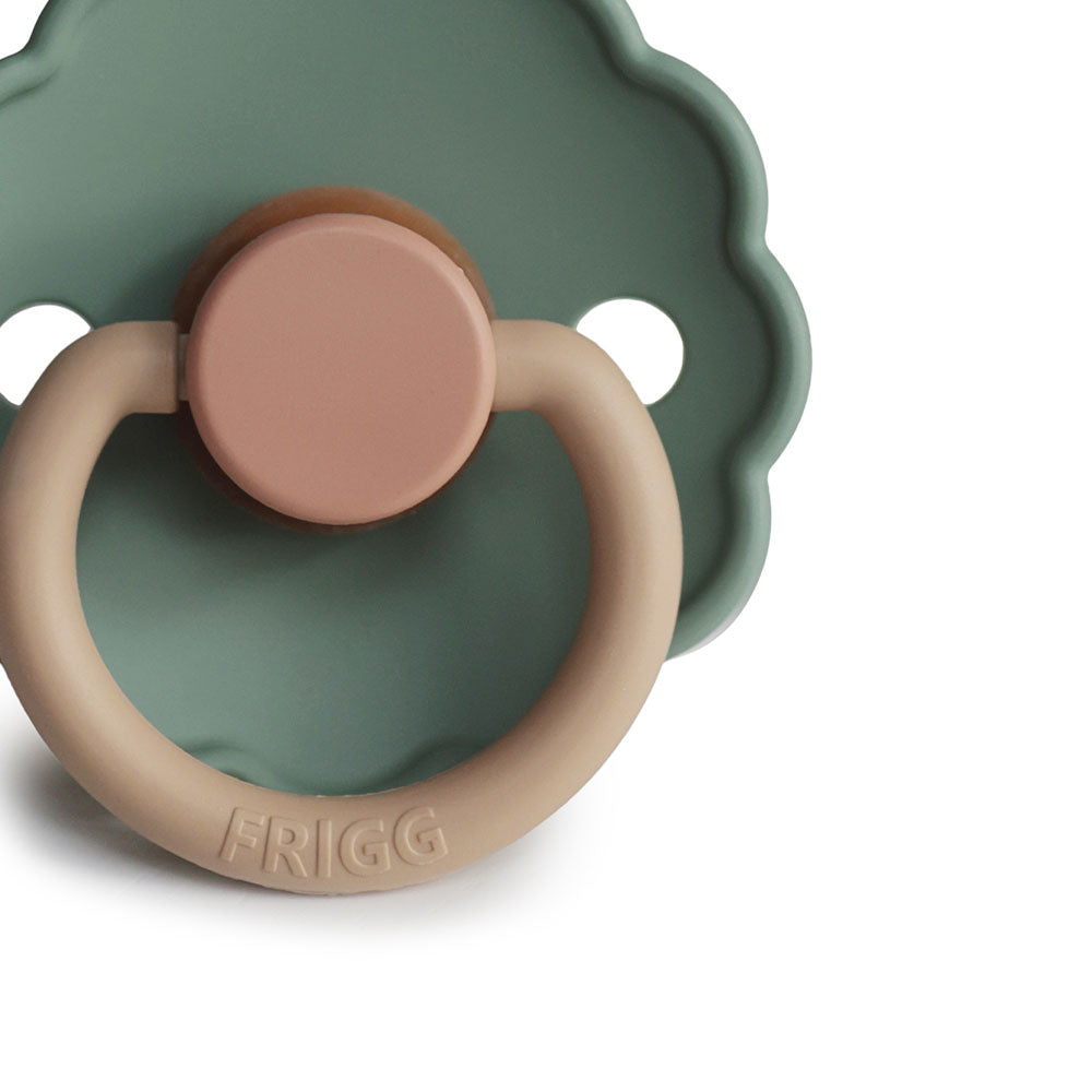 FRIGG Daisy Bloom Natural Rubber Latex Pacifier Willow - Personalisable Baby Products Sold and Personalised by JustBørn