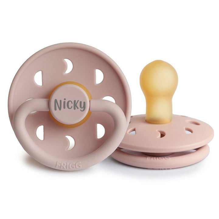 FRIGG Moon Natural Rubber Latex Pacifiers - Personalisable Baby Products Sold and Personalised by JustBørn