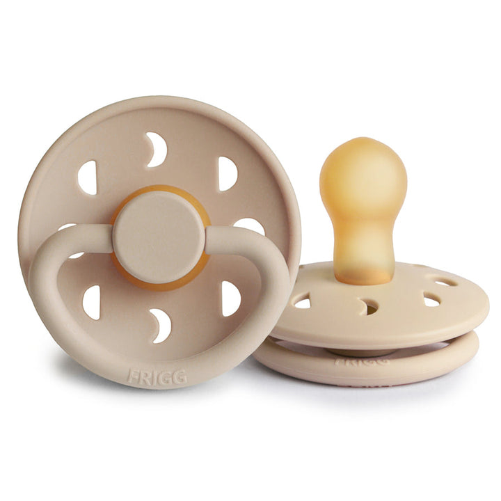 FRIGG Moon Natural Rubber Latex Pacifiers Croissant - Personalisable Baby Products Sold and Personalised by JustBørn