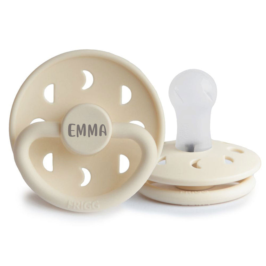 FRIGG Moon Silicone Pacifier - Personalisable Baby Products Sold and Personalised by JustBørn