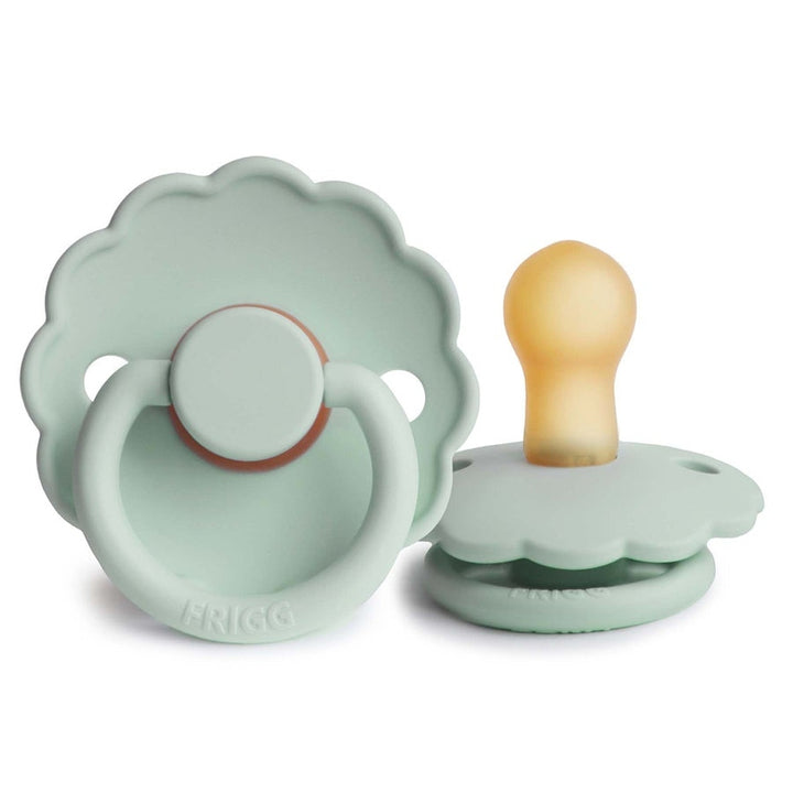 FRIGG Daisy Natural Rubber Latex Pacifier Seafoam - Personalisable Baby Products Sold and Personalised by JustBørn