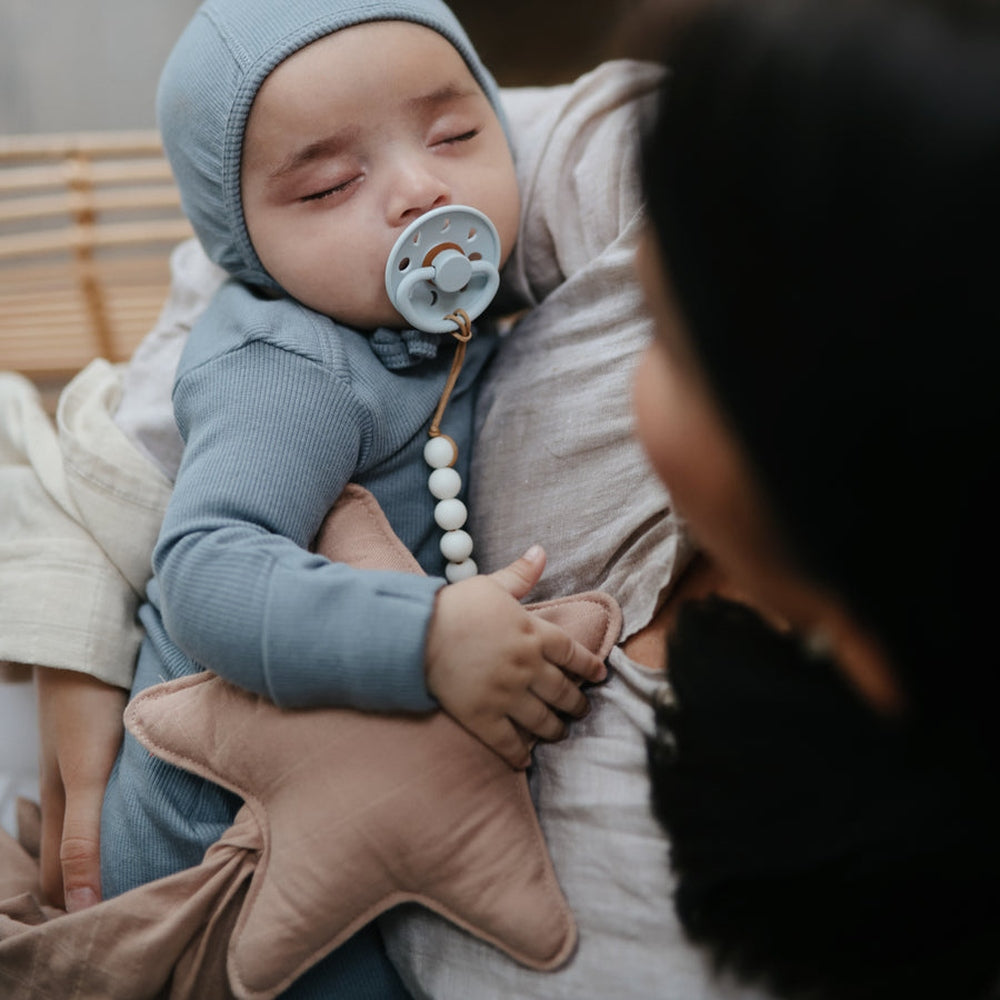 FRIGG Moon Natural Rubber Latex Pacifiers - Personalisable Baby Products Sold and Personalised by JustBørn