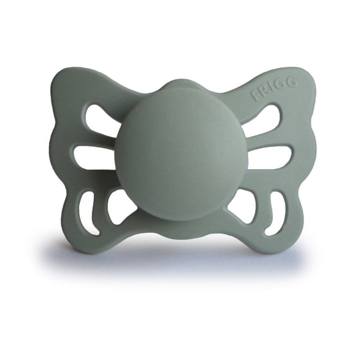 FRIGG Butterfly Anatomical Silicone Pacifiers Sage Size 1 (0-6 months) - Personalisable Baby Products Sold and Personalised by JustBørn