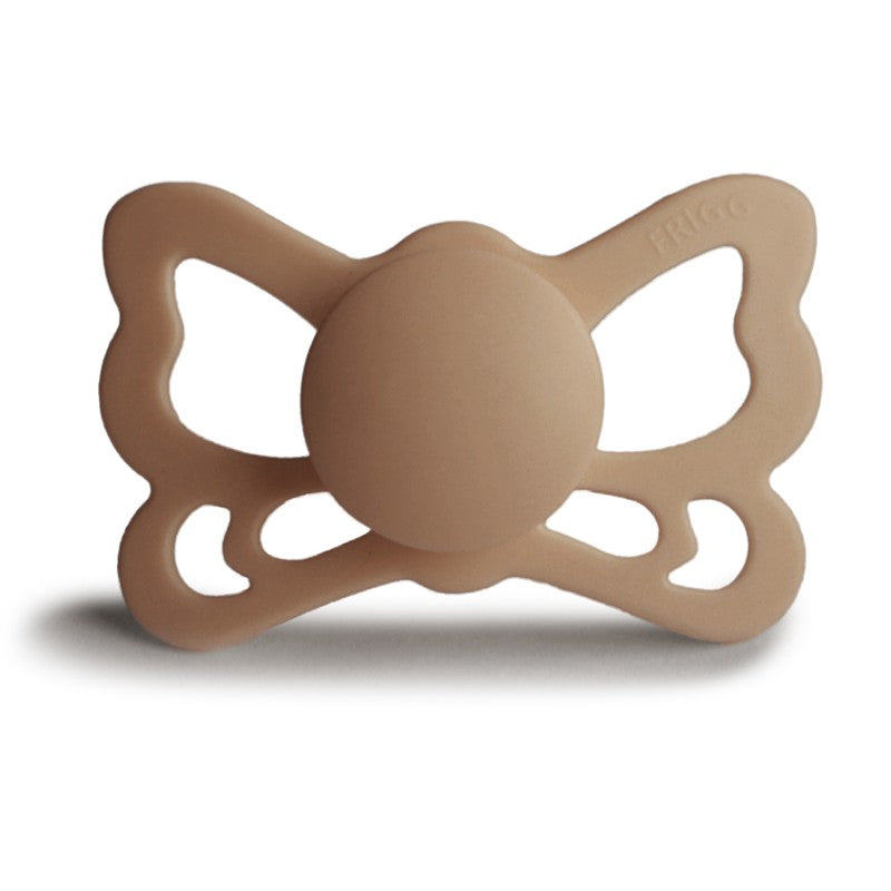 FRIGG Butterfly Anatomical Silicone Pacifiers Silky Satin Size 2 (6-18 months) - Personalisable Baby Products Sold and Personalised by JustBørn