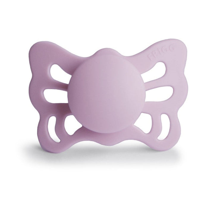 FRIGG Butterfly Anatomical Silicone Pacifiers Soft Lilac Size 1 (0-6 months) - Personalisable Baby Products Sold and Personalised by JustBørn