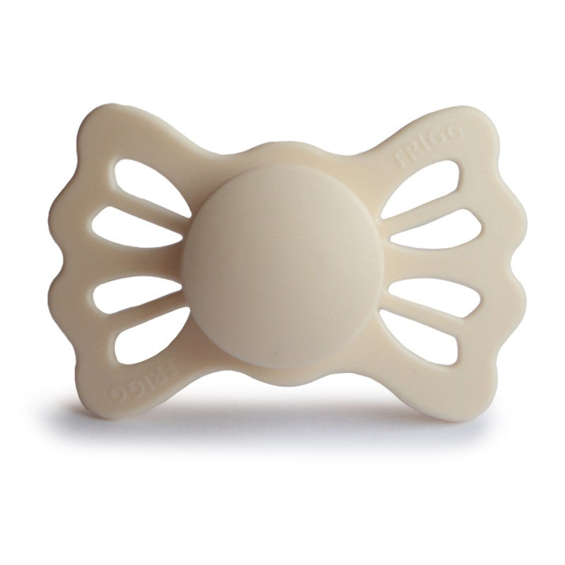 FRIGG Lucky Symmetrical Silicone Pacifiers Cream Size 2 (6-18 months) - Personalisable Baby Products Sold and Personalised by JustBørn