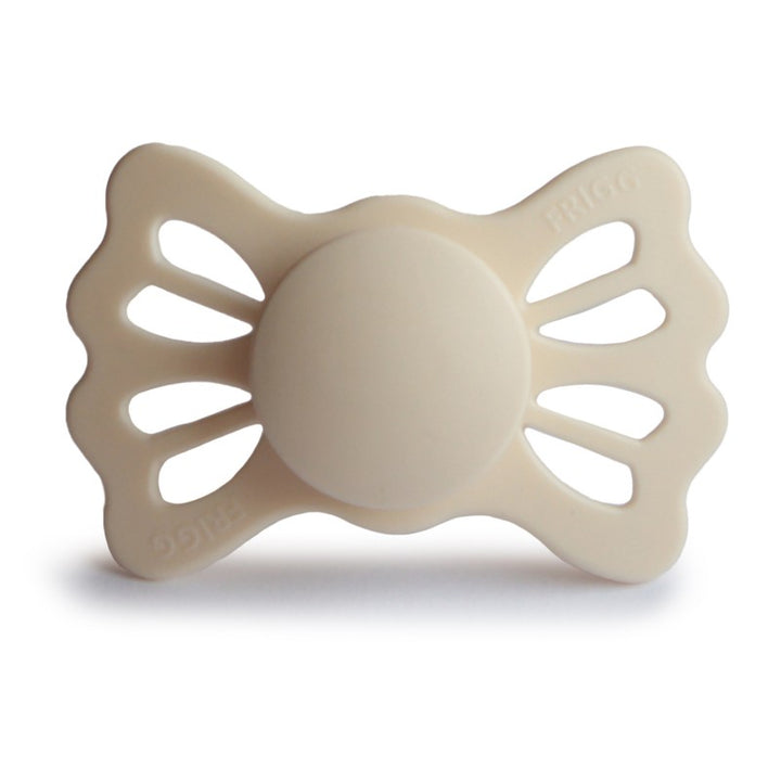 FRIGG Lucky Symmetrical Silicone Pacifiers Cream Size 2 (6-18 months) - Personalisable Baby Products Sold and Personalised by JustBørn