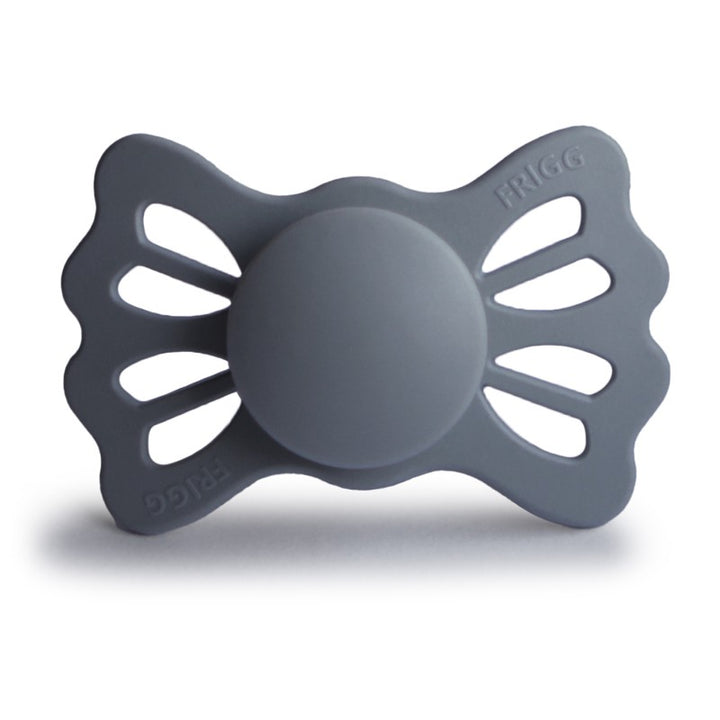 FRIGG Lucky Symmetrical Silicone Pacifiers Great Gray Size 1 (0-6 months) - Personalisable Baby Products Sold and Personalised by JustBørn