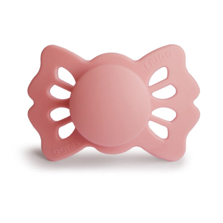 FRIGG Lucky Symmetrical Silicone Pacifiers Pretty Peach Size 1 (0-6 months) - Personalisable Baby Products Sold and Personalised by JustBørn