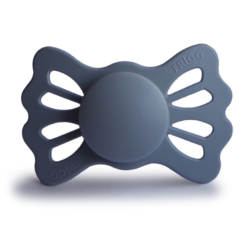 FRIGG Lucky Symmetrical Silicone Pacifiers Great Gray Size 1 (0-6 months) - Personalisable Baby Products Sold and Personalised by JustBørn