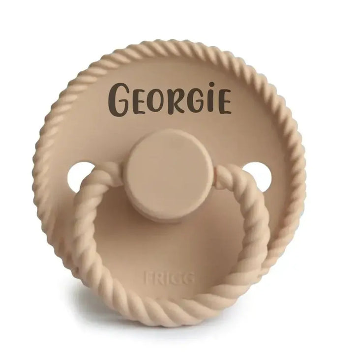 FRIGG Rope Natural Rubber Latex Pacifiers - Personalisable Baby Products Sold and Personalised by JustBørn