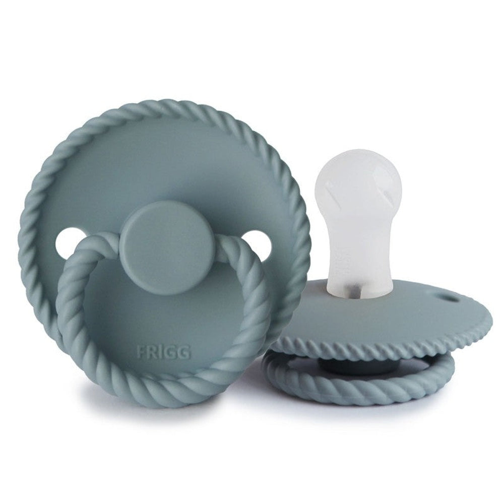 FRIGG Rope Silicone Pacifiers Sage - Personalisable Baby Products Sold and Personalised by JustBørn