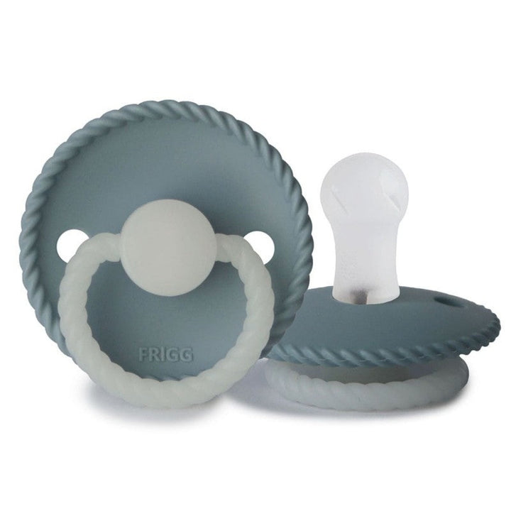 FRIGG Rope Silicone Pacifiers Sage - Personalisable Baby Products Sold and Personalised by JustBørn