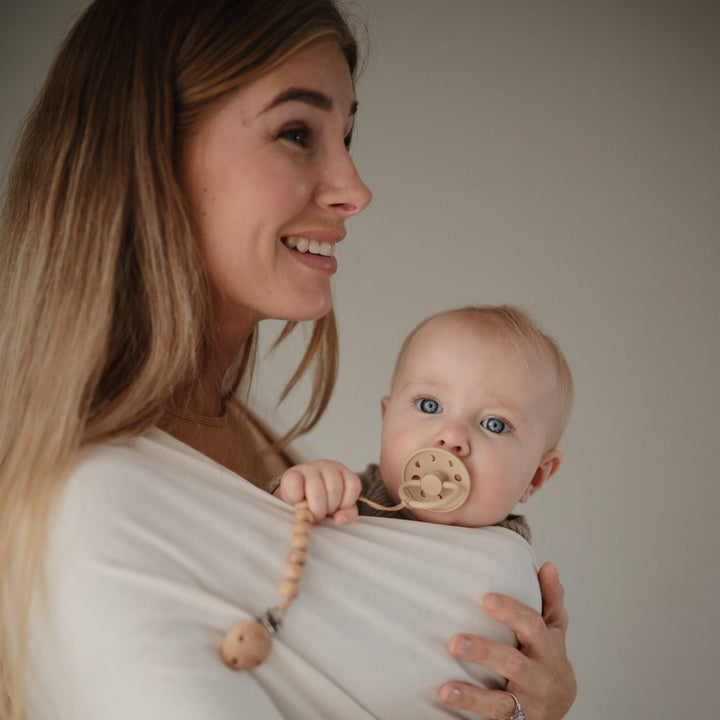 FRIGG Moon Natural Rubber Latex Pacifier - Personalisable Baby Products Sold and Personalised by JustBørn