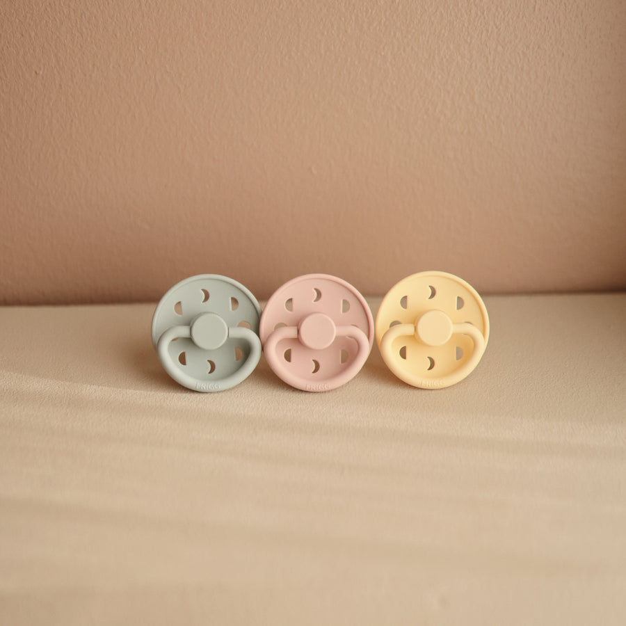 FRIGG Moon Natural Rubber Latex Pacifier - Personalisable Baby Products Sold and Personalised by JustBørn