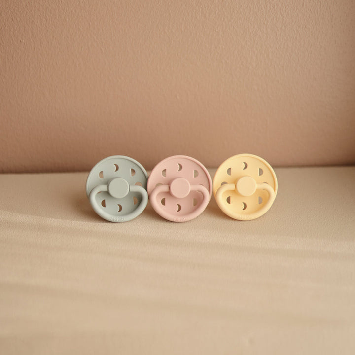 FRIGG Moon Natural Rubber Latex Pacifier - Personalisable Baby Products Sold and Personalised by JustBørn
