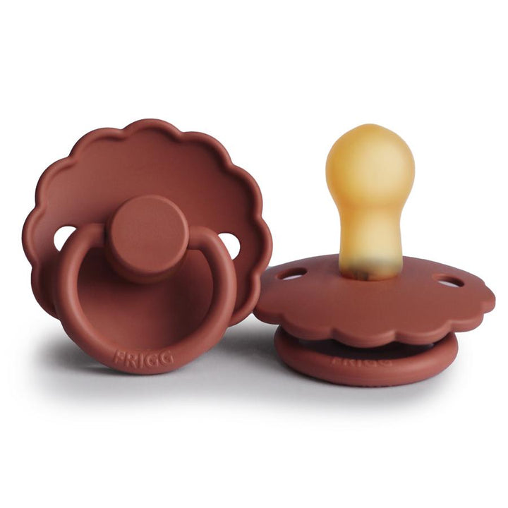 FRIGG Daisy Natural Rubber Latex Pacifier Woodchuck - Personalisable Baby Products Sold and Personalised by JustBørn