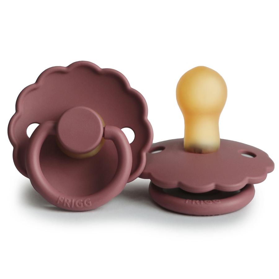 FRIGG Daisy Natural Rubber Latex Pacifier Woodchuck - Personalisable Baby Products Sold and Personalised by JustBørn
